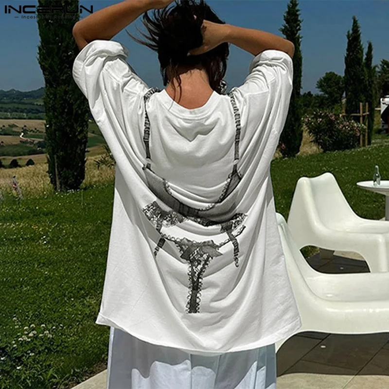 

Men T Shirt Printing Summer O-neck Short Sleeve Loose Streetwear Men Clothing 2025 Fashion Casual Tee Tops S-5XL INCERUN