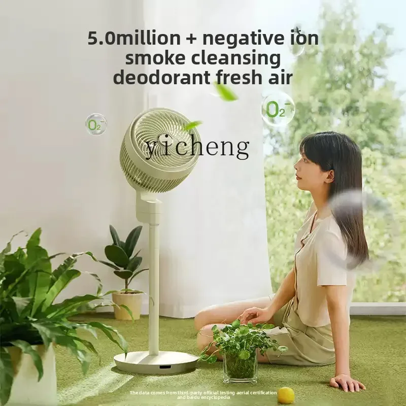 C21 Negative Ion Air Circulation Fan Electric Fan Vertical Remote Control Household Floor Fan C5 Soft Sound