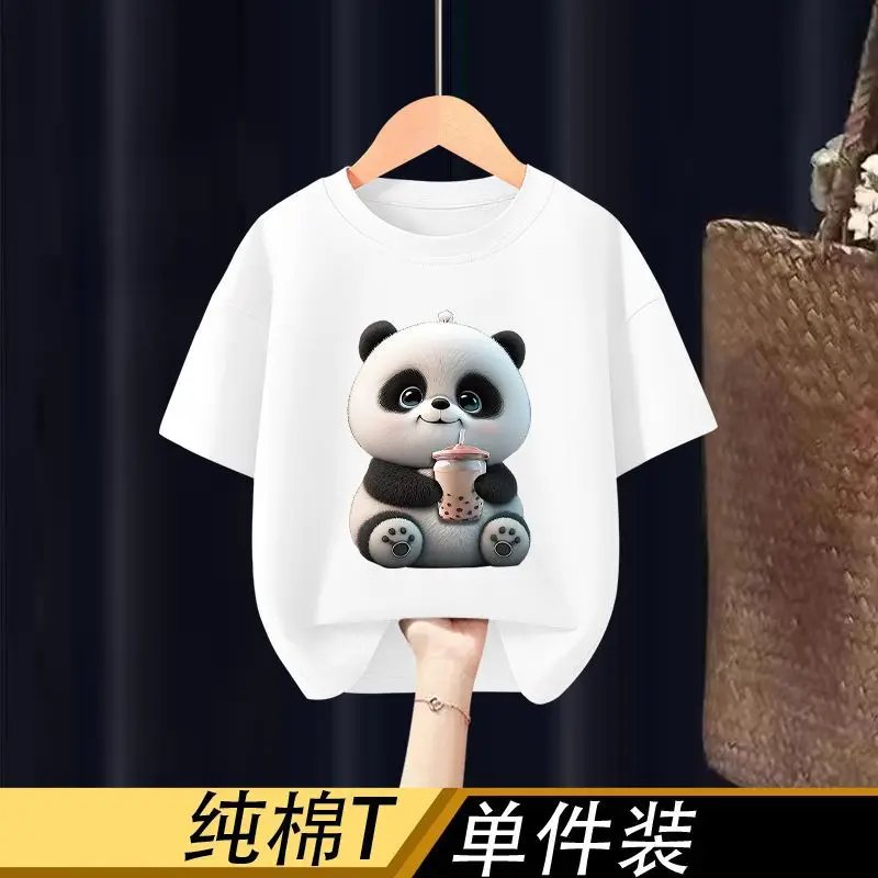 Nuova estate per bambini a mezza manica Top estivo per bambini Cartoon T-shirt Trend Vestiti per ragazze Vestiti Vestiti per ragazza