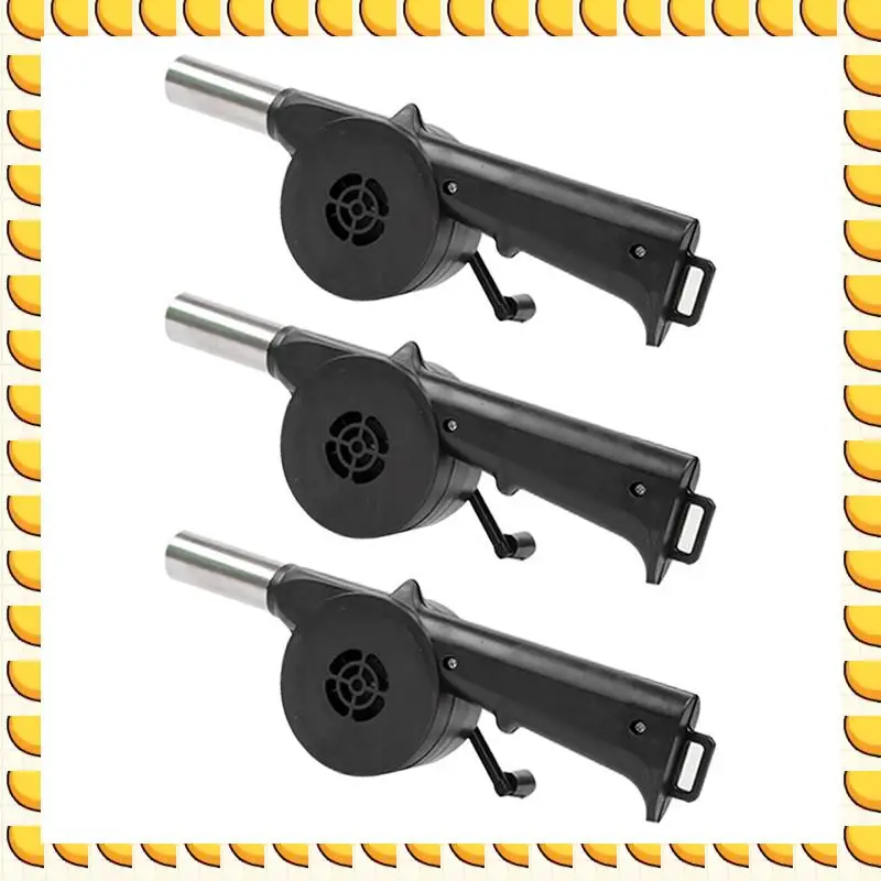 BAAU Ventilatore per barbecue a mano Ventilatore per barbecue all'aperto Ventilatore d'aria per barbecue Picnic Manuale Manovella Grill Ventilatore per barbecue Fuoco Soffietto Strumenti per barbecue