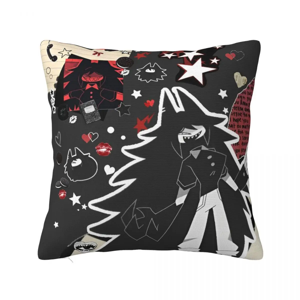 Cartoon Anime Miss Circle Square Pillow Cases Fundamental Paper Education Cushion Cover Awesome Zippered Pillowcase for Sofa 18