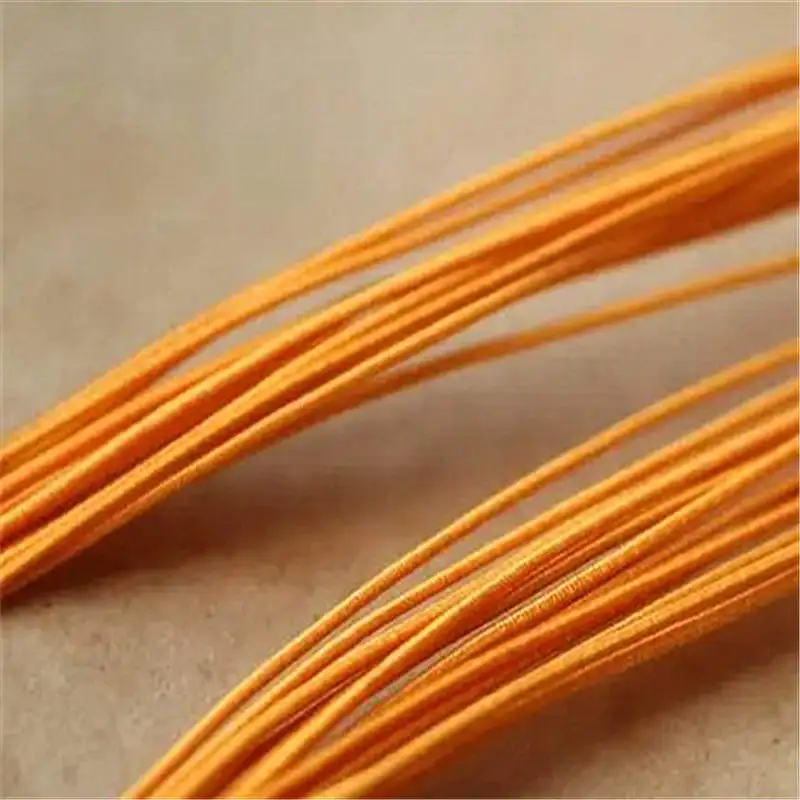 12M Beaded Elastic Rope Colorful Bracelets Rosary Beads Multi-colored Cord Beading Accessories 1mm