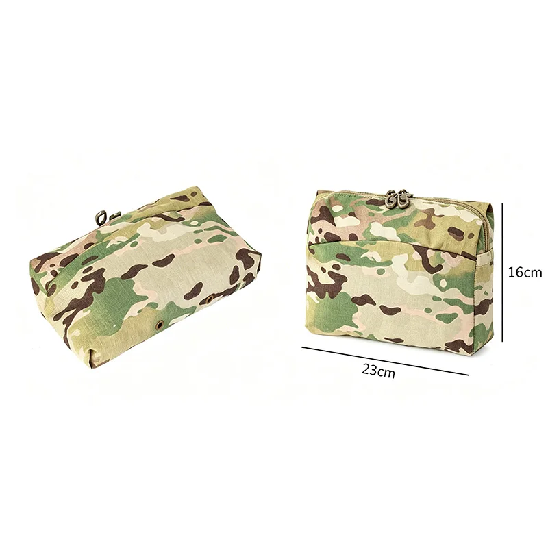 

PH83 Horizontal 6×9 Miscellaneous Pack MOLLE Compatible Waist Belt Pocket Side Panel Attachment Pouch