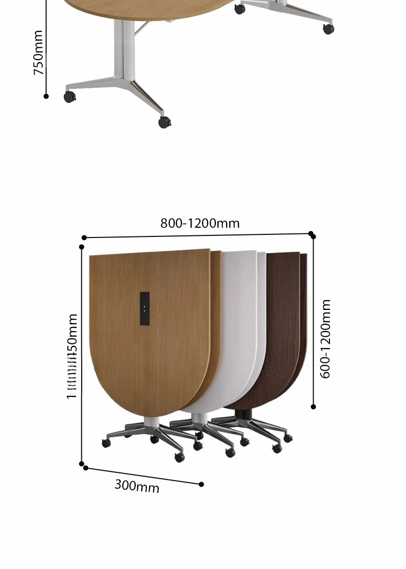 Klappbarer Alien-Konferenztisch, einfacher und moderner, beweglicher und ausziehbarer Büroschreibtisch, übergroßer Verhandlungsrundtisch
