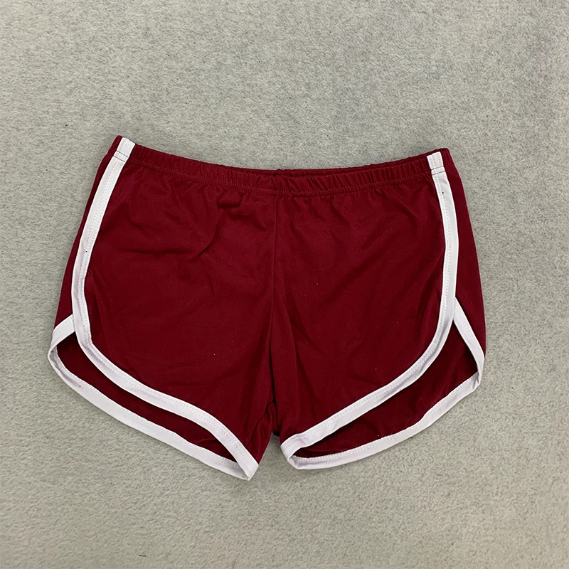Women Black White Side Stripe Dolphin Shorts Elastic Waist Casual Athletic Loungewear Summer Streetwear Yoga Running Workout image 6