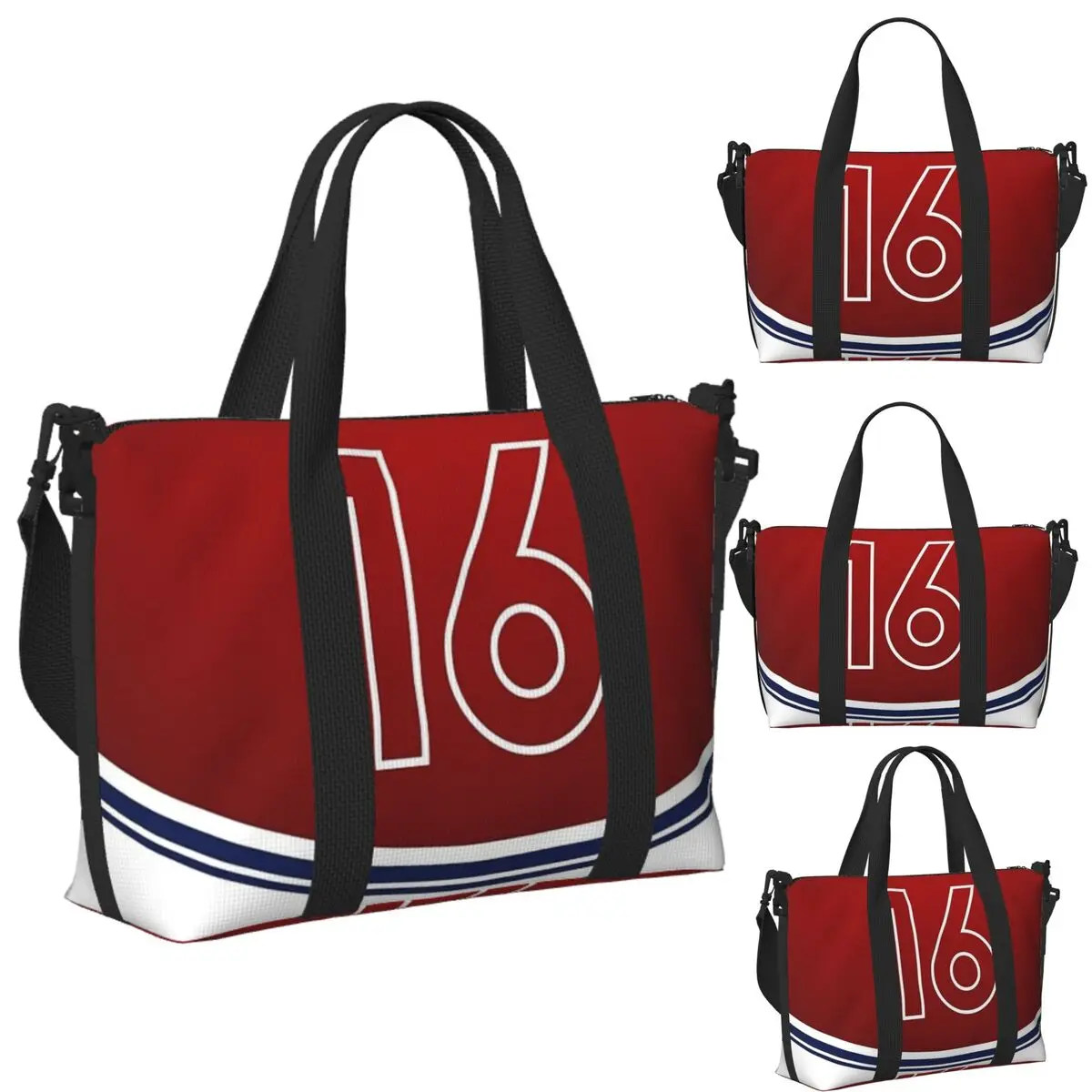 

F1 2018 - #16 Leclerc Beach Travel Bag Large Capacity Tote Bags for Gym Sport Women Shopping Duffle Shoulder Bag