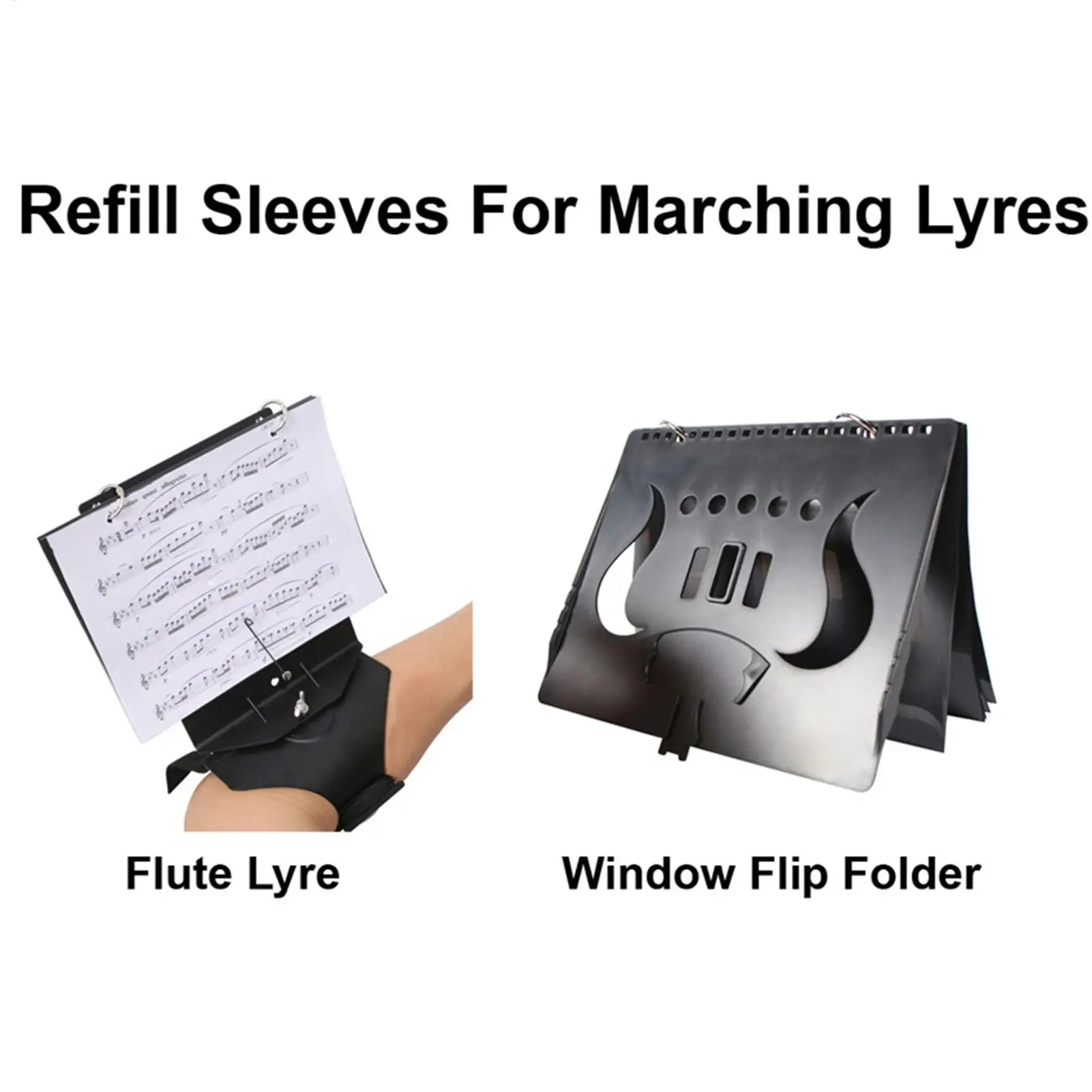 Marching Band Folder Instrument Double Sided Music Sheet Sleeve Trombone Sheet Folder For Outdoor School Performance Stage