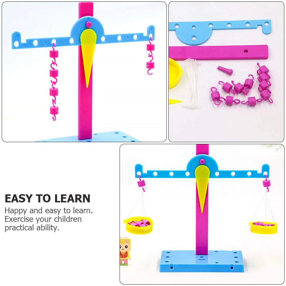 ألعاب الأطفال بانوراما للأطفال تجربة علمية مقياس التوازن التعليمي ورقة DIY رافعة علمية
