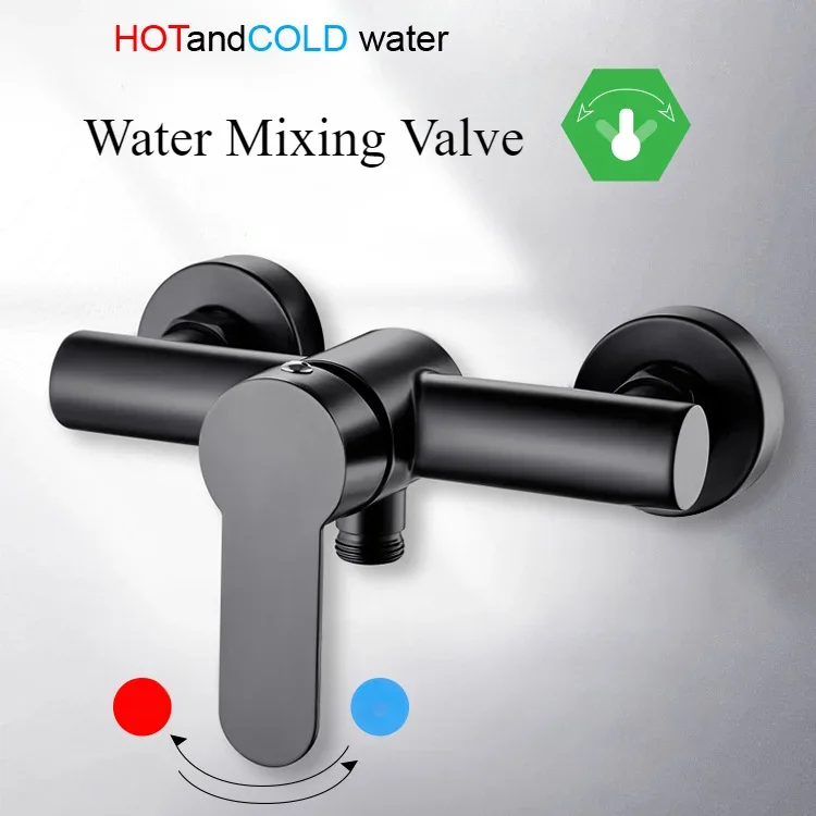 

Аксессуары для ванной комнаты, смеситель для горячей и холодной воды, смесители для душа из нержавеющей стали, настенный смеситель для ванной комнаты с одной ручкой