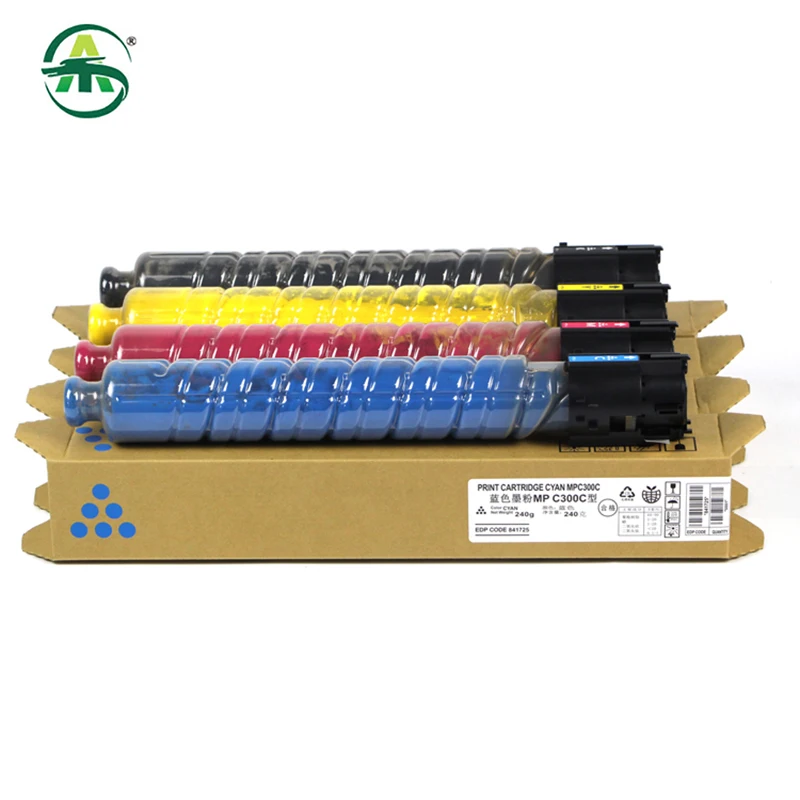 4PC/Set MPC300 Toner Cartridge For Ricoh Aficio MPC300 400 401 MPC400 MPC401 CMYK210g Toner Powder Compatible Copier Supplies