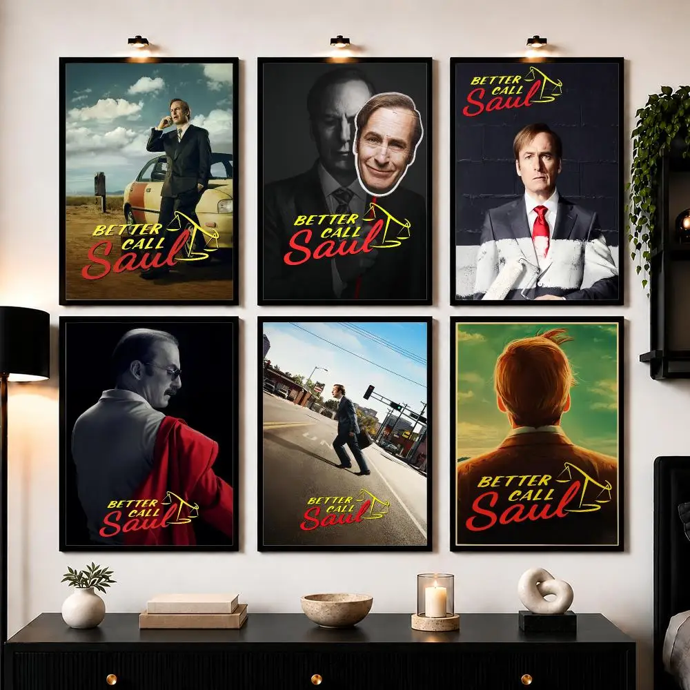 B-Better Call Saul TV Series Poster Wall Art Sticker For Living Room Bedroom Bar Home Decor Mural Painting Decoration