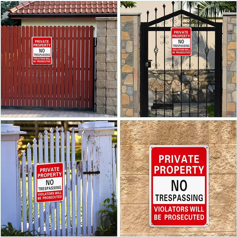 

A02M-20Piece Sign Metal Violators Be Prosecuted Aluminum Weatherproof Suitable For Indoor Or Outdoor Use B