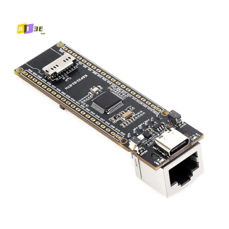 

Плата разработки ETH A13E-ESP32-S3, порт Ethernet RJ45 10/100 Мбит/с, поддержка Wi-Fi и Bluetooth, двухъядерный процессор 240 МГц