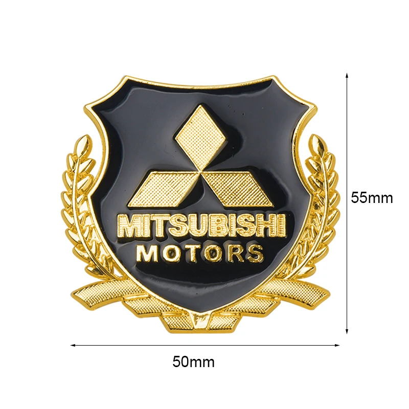 Car Stickers Side Decoration Stickers Personalized Metal Wheat Ear Car Emblems Logo For Mitsubishi ASX 2011