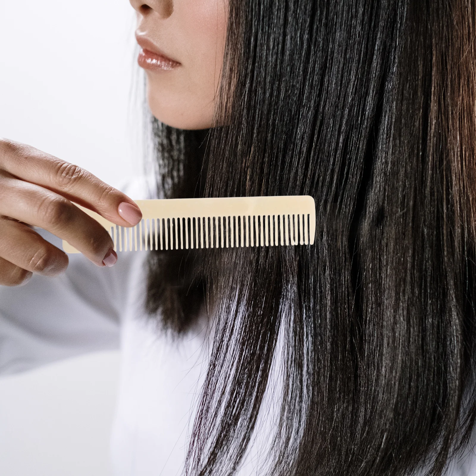 

Compact Portable Anti Static Acetate Wide Tooth Comb Hair Detangler Styling Tool Mini Pocket Size Travel Pocket Comb