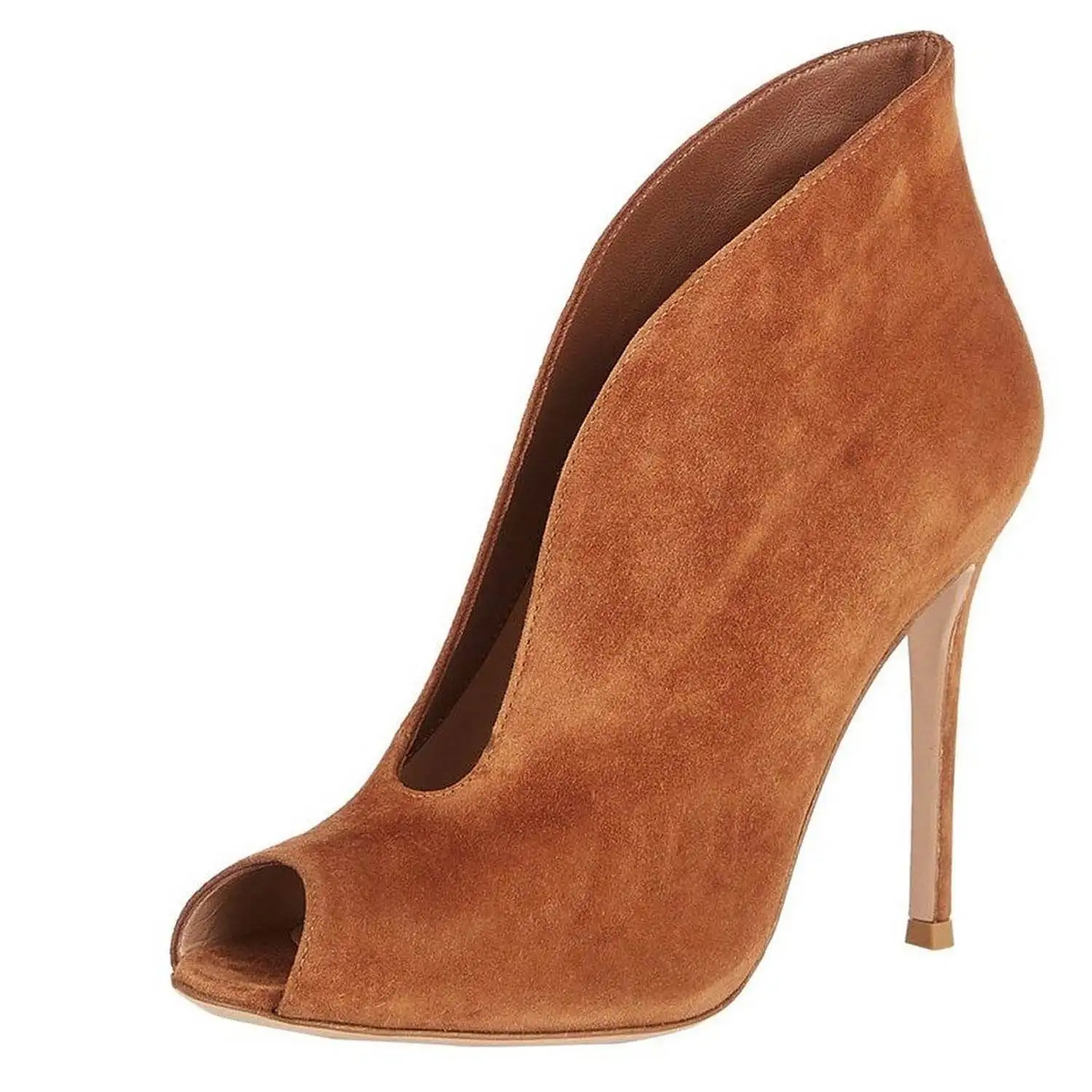 

Ladies Fimouth High Heel Ankle Boots Slip-On Faion Boots Low Tube ort Boots Summer Season Ultra High Heel Rubber Sole