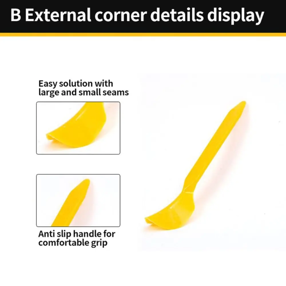6PCS/Set Professional Silicone Edge Beauty Seam Tool Plastic Grout Remover Smooth Caulking Tool Building Construction