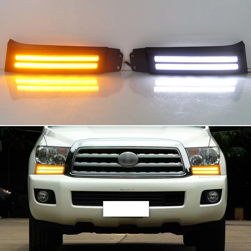 

Enhance Visibility and Style with Waterproof LED DRL For Toyota Sequoia 2008 - 2017 Auto Daytime Running Light