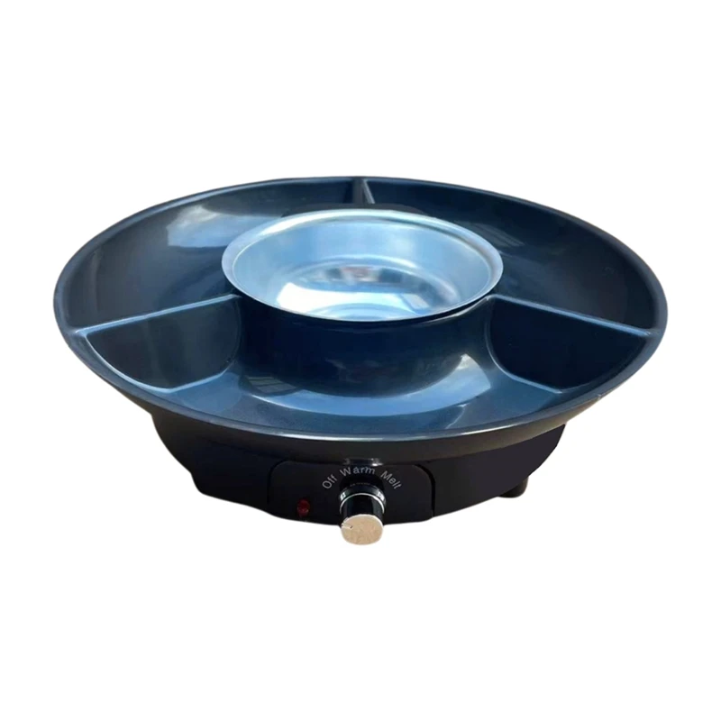 Электрический горячий горшок Электрический набор фондю, с вилкой, горшок для плавления шоколада, плавильный горшок для фондю для плавления шоколада, вилка стандарта США, черный