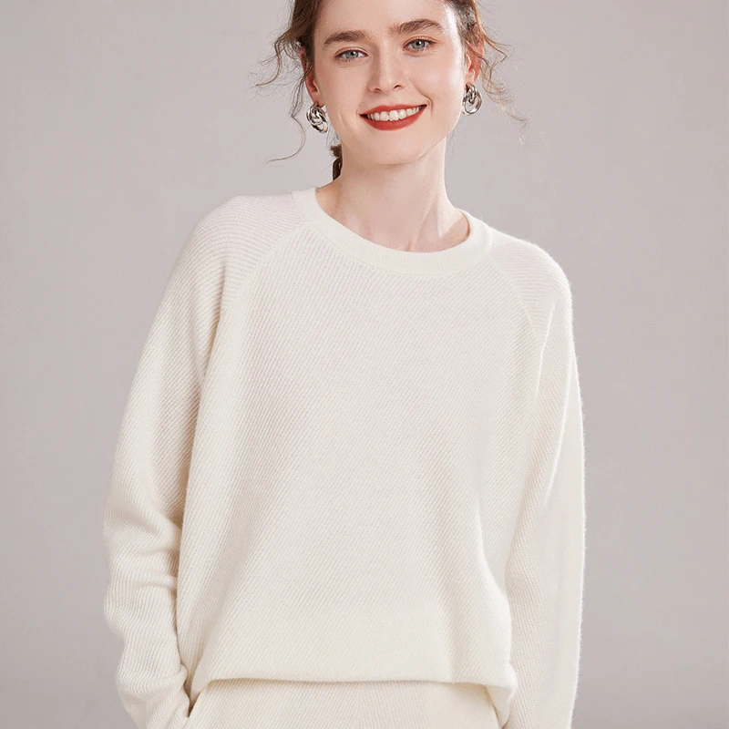 

Womens Cashmere Pullover Sweater Autumn Winter Knitted Long Sleeve Casual Loose Fit Round Neck Versatile Turtleneck Fashion Top