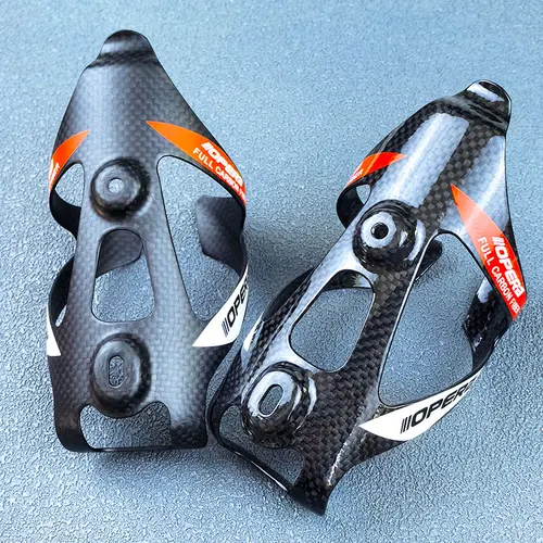 Imagen 2 del producto Opera-portabotellas Universal de fibra de carbono, soporte de fibra de carbono para ahorro de peso, accesorio deportivo para ciclismo, accesorios para mtb