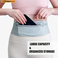 HOMEFISH Waterproof Running Waist Pack Adjustable Belt Men Women Slim Running Bags Portable Outsides Jogging Gym Sports Cell 3