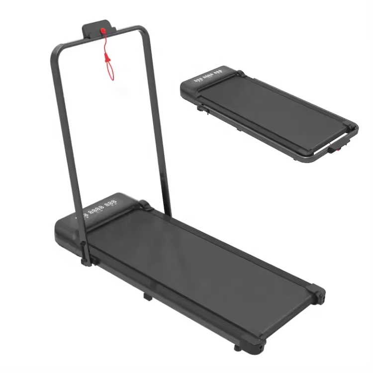 2-in-1 Folding Treadmill With LED Screen Electric Walking Pad For Home Gym Use Without Heart Rate Test & Handle