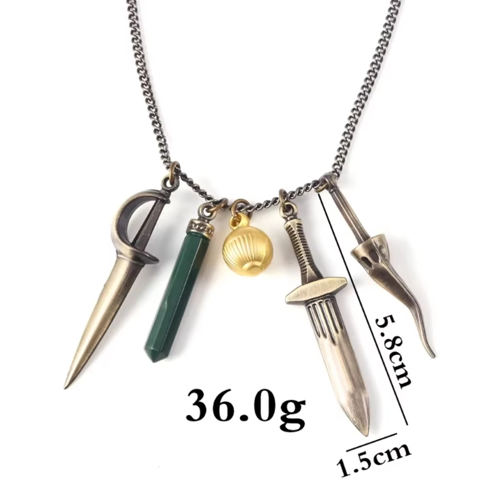 Village Bela Lady Dimitrescu Cosplay Halsketten Kostüm-Requisiten Spiel Resident Spitzenblumenkragen Broschen Halloween Geschenke für Frauen – Detail 2