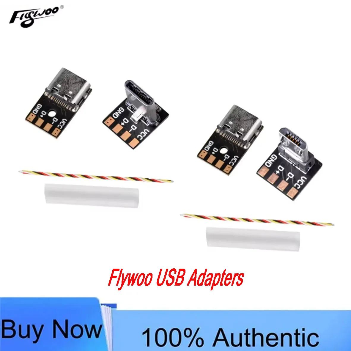 Flywoo USB Adapters for FPV Drone DIY - Type C Male to Type C Female & Micro Male to Type C Female