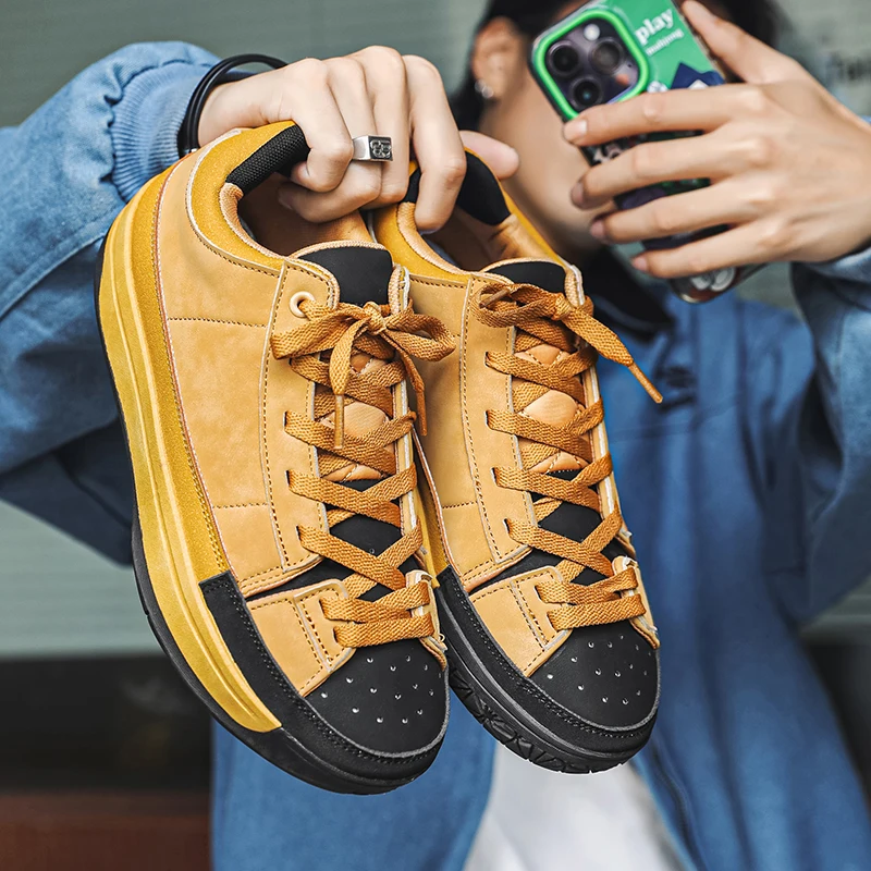 

2025 New Men's Board Shoes,sneakers,skate shoes,Casual Shoes Elegant Anti-Odor Soft Sole Durable unisex Casual shock-absorbing