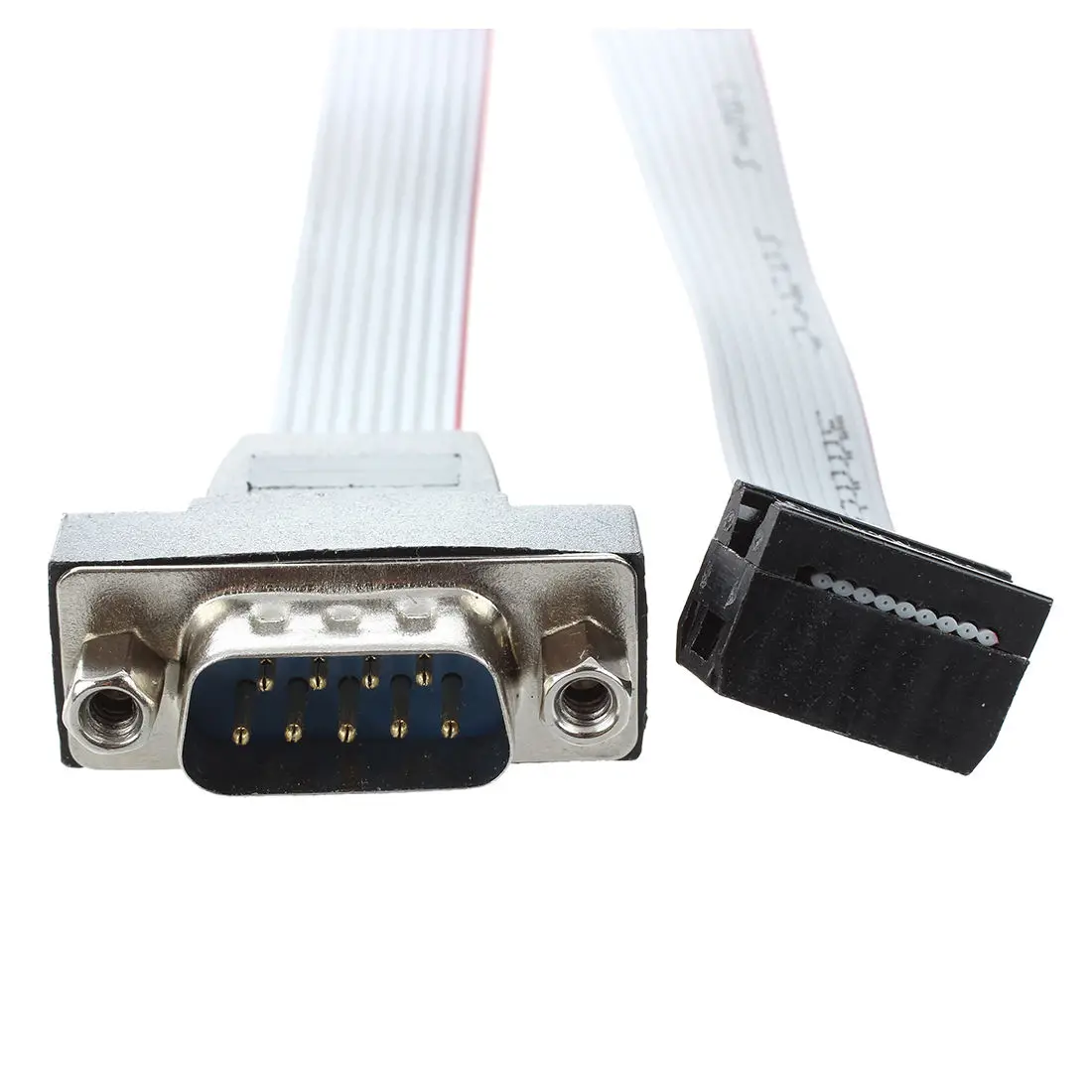 DB9 RS232 ke 10 Pin adaptor konektor kabel pita