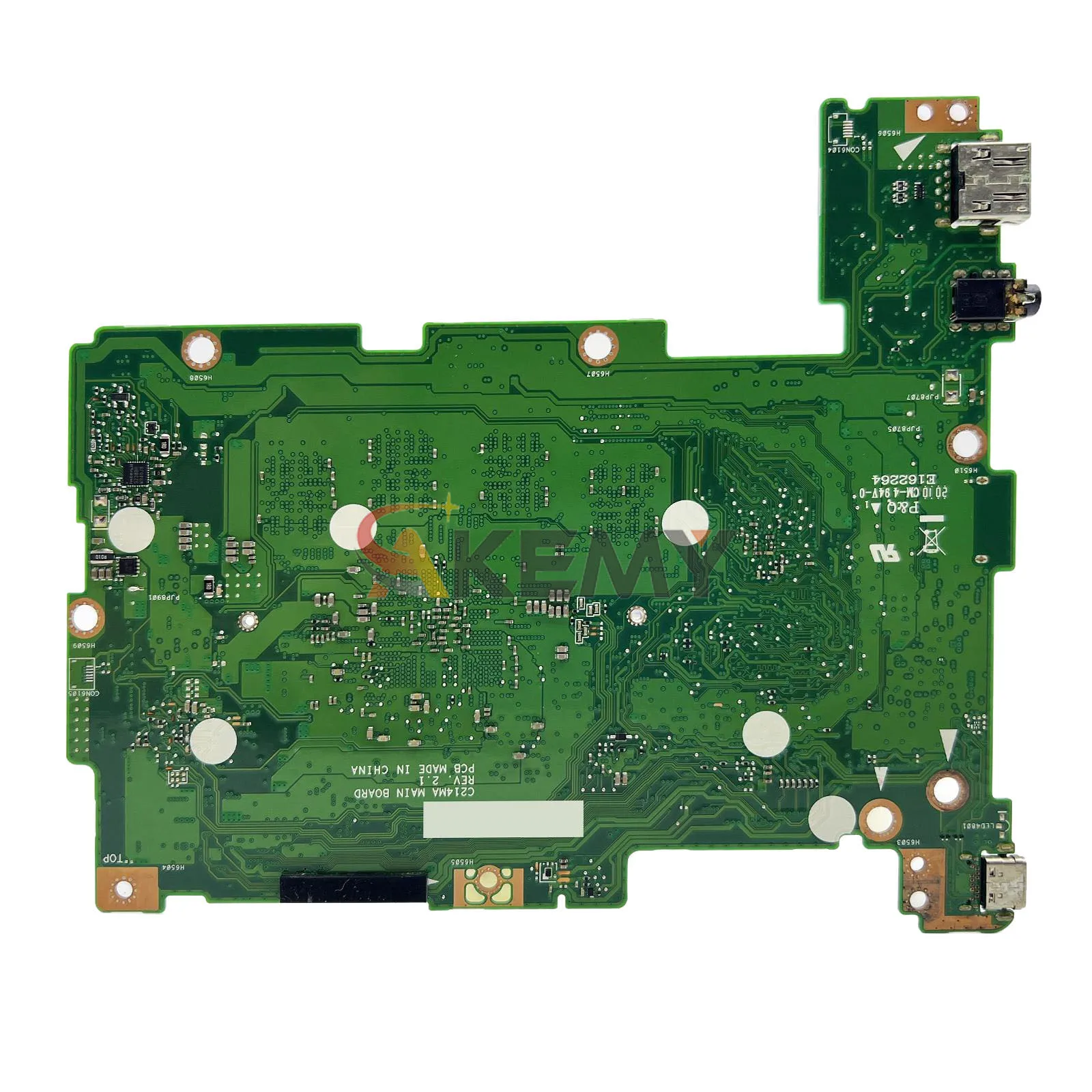 C214MA Laptop Motherboard For ASUS Chromebook C214MA C214M Notebook Mainboard With Celeron CPU 100% tests OK fast shipping stk