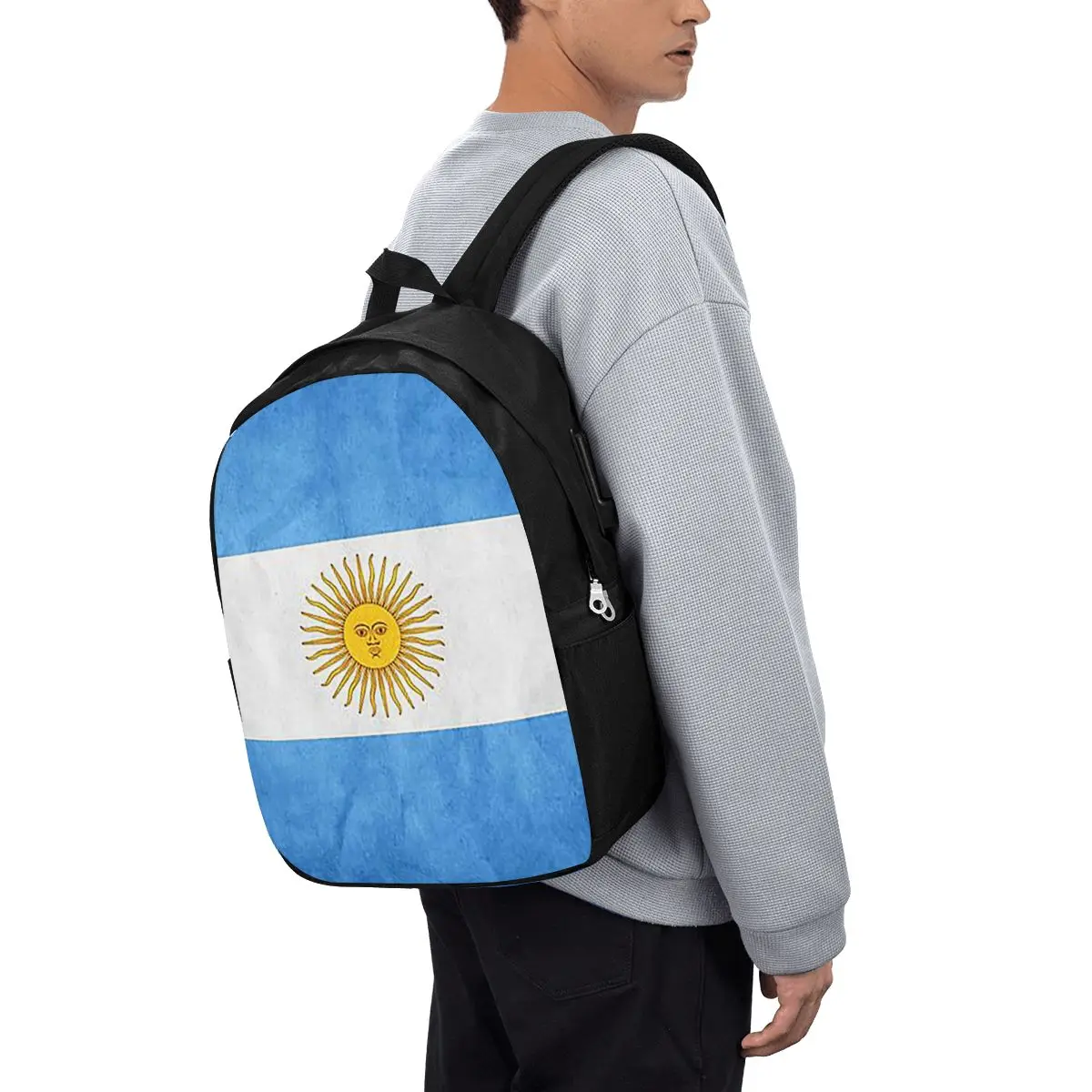 

Argentina Argentinian Flag National Flag Of Argentina Backpack Travel Notebook Bag Computer College Student School Bag Laptop