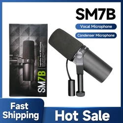 Conjunto de microfone dinâmico Black Metal SM7B, microfone cardioide para gravação ao vivo e palco, Podcasting, Studio, SM7b