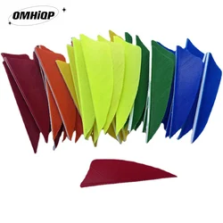 50Pcs 2Inch Turkey Arrow Feathers Shield Cut Hunting Fletching Right Wing Fletches Archery Accessories