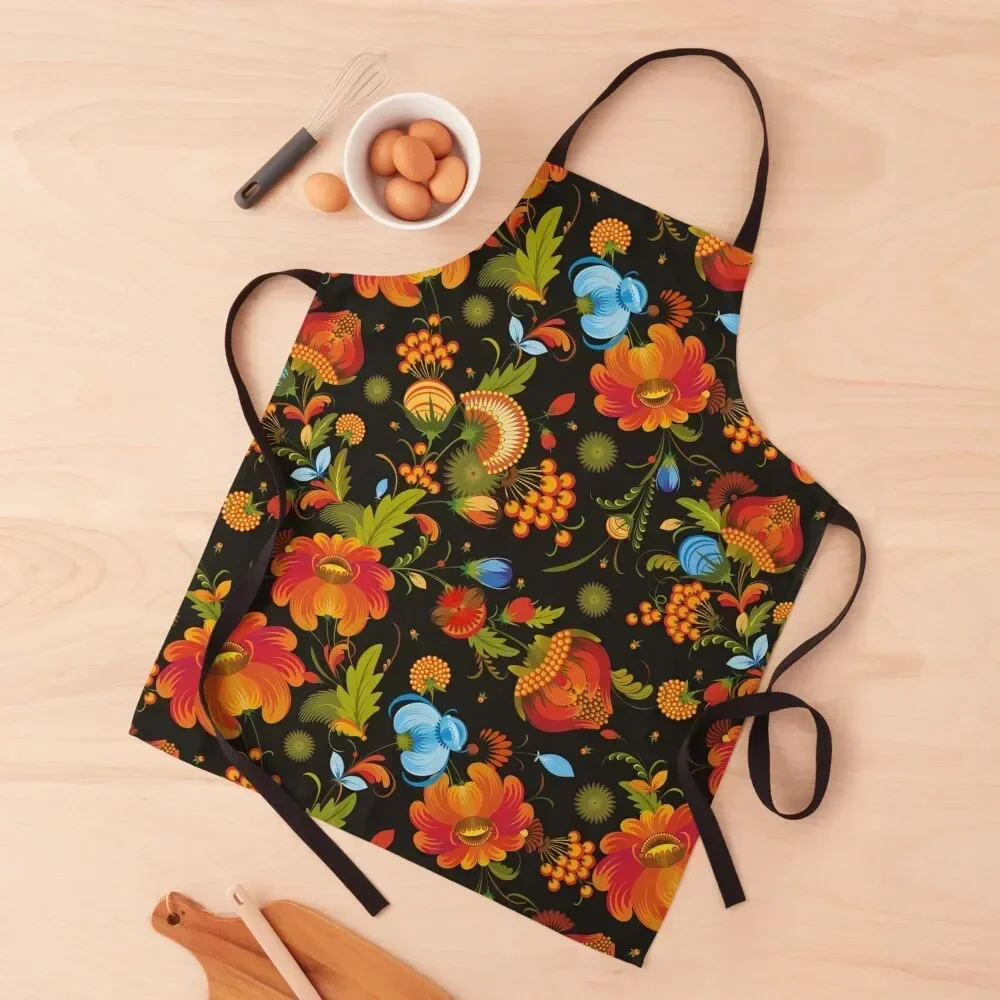 

Seamless Background Flower Decorative Apron kitchen girl Cooking restaurant accessories Kitchen Things And For Home Apron