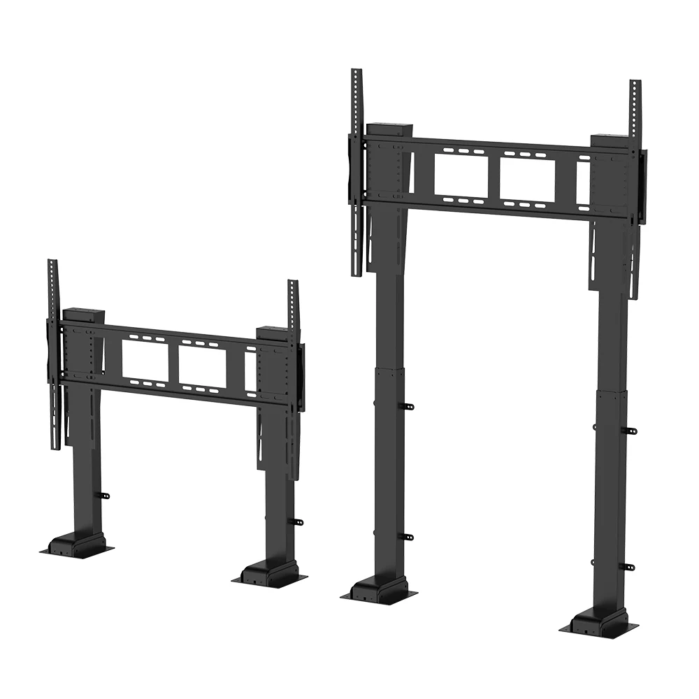 

Double Column Motorized 65"-100" TV Mount Auto Lifting Electric Adjustable Height Drop Down TV Lift With Remote Controller
