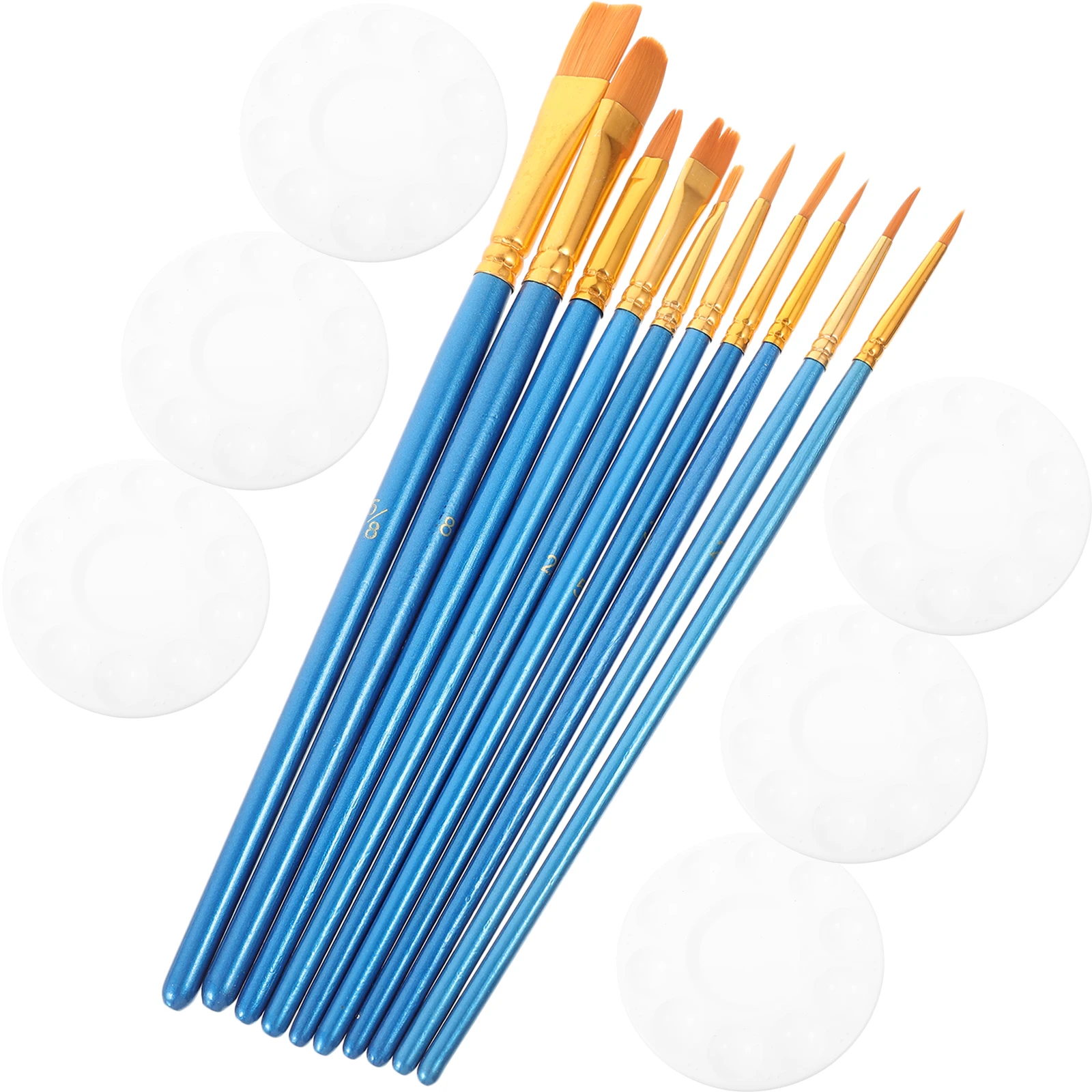 

1 Set Watercolor Mixers Plastic Pigment Trays Multi-Functional Painting Supplies Color Mixing Boards Easy Clean Pp Trays