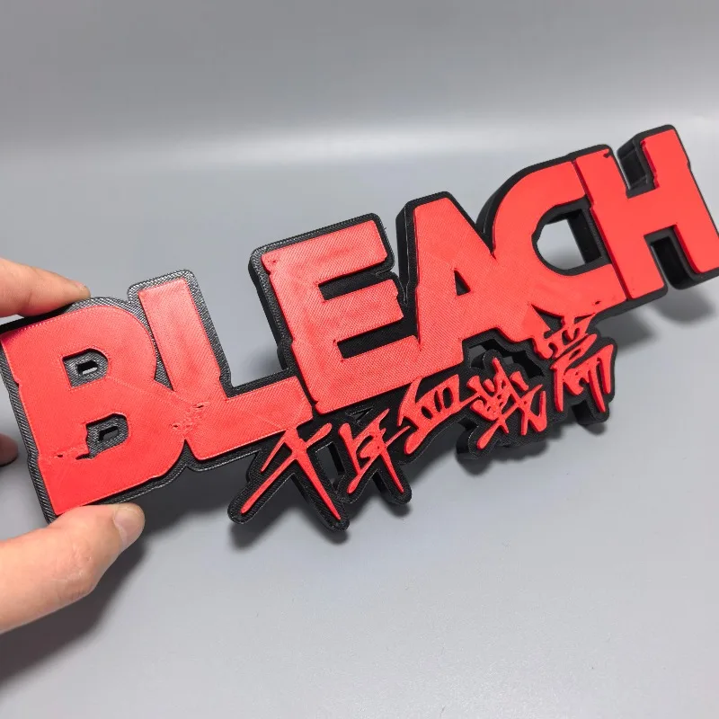 Animation BLEACH Peripheral Logo 3D Font Standing Brand Model KUROSAKI IGHIGO Cosplay Character Exhibition Decoration Ornament
