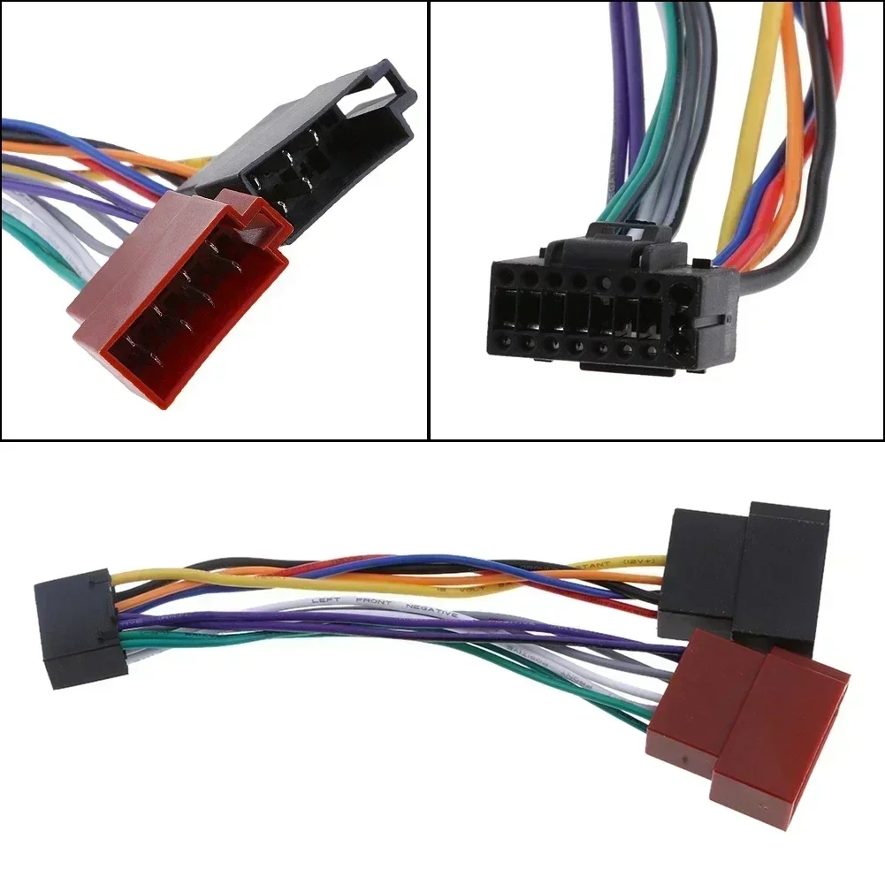 Connector ISO Standard Harness For Audio Adaptor Car 1Pieces Accessories For Parts Replacement Stereo 16 Pin