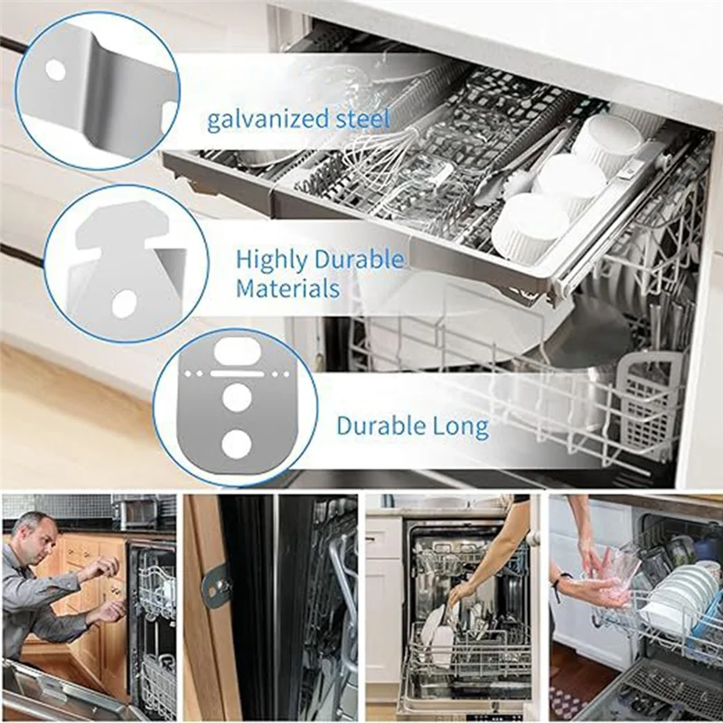 A69M-Soporte de montaje para lavavajillas 619985 para piezas de lavavajillas, reemplaza AP4538351,00605007,00628371,605007,619985,62837-2Pack