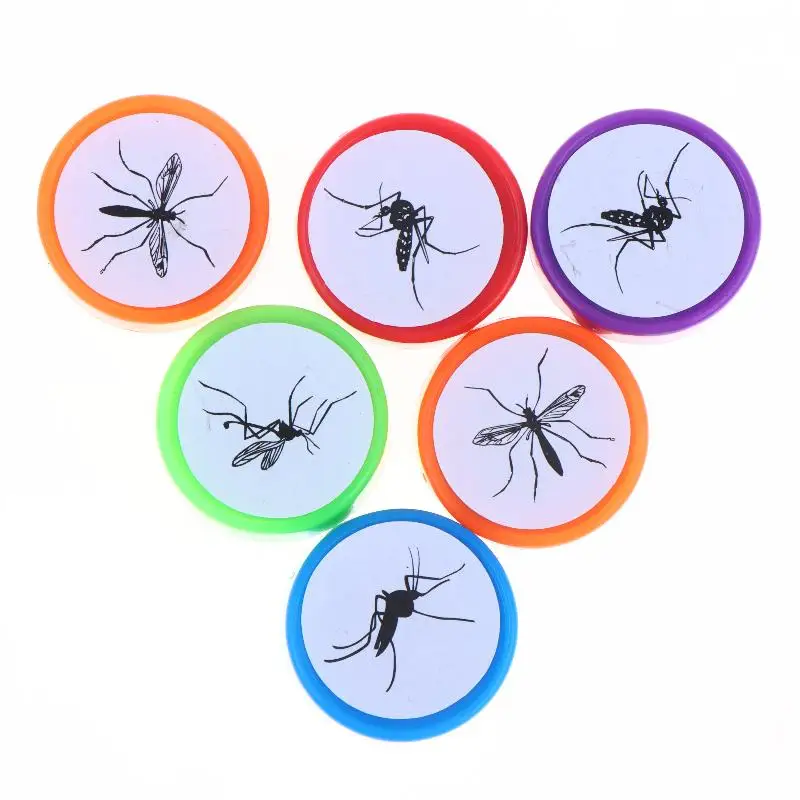 Self Inking Mosquito Pattern Stamps 4Pcs Clear Imprint Reusable for DIY Scrapbooking Card Making Free Shipping