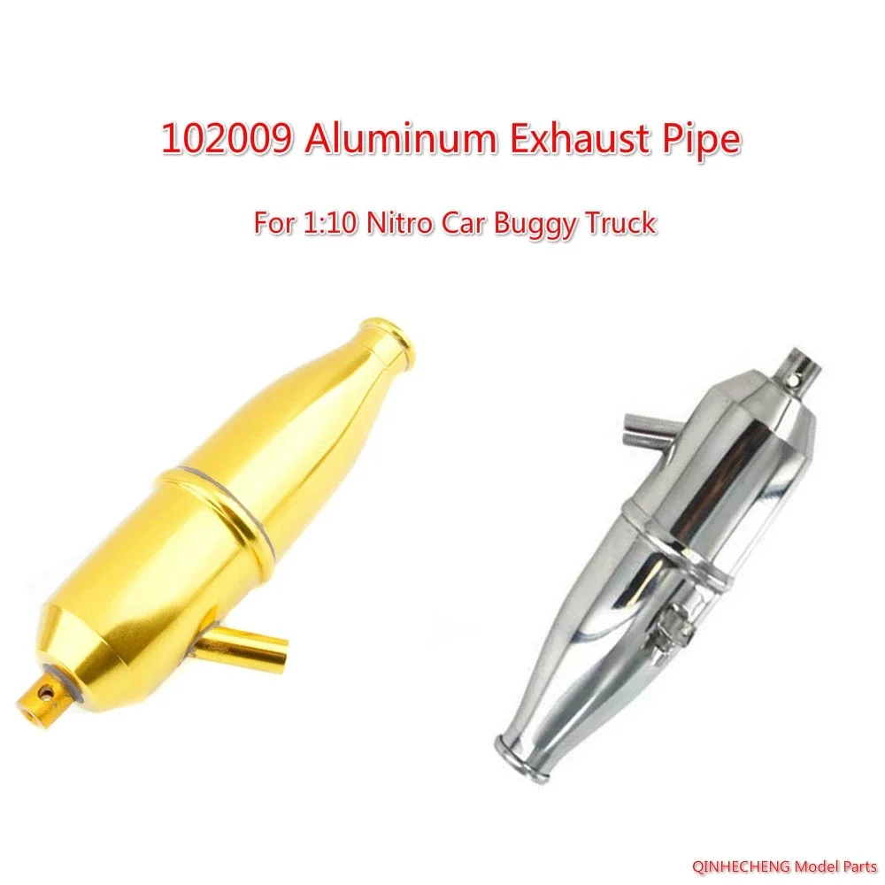 RC 102009 (02026) Aluminum Exhaust Pipe 4WD For HSP 1/10 Nitro Car Buggy Truck