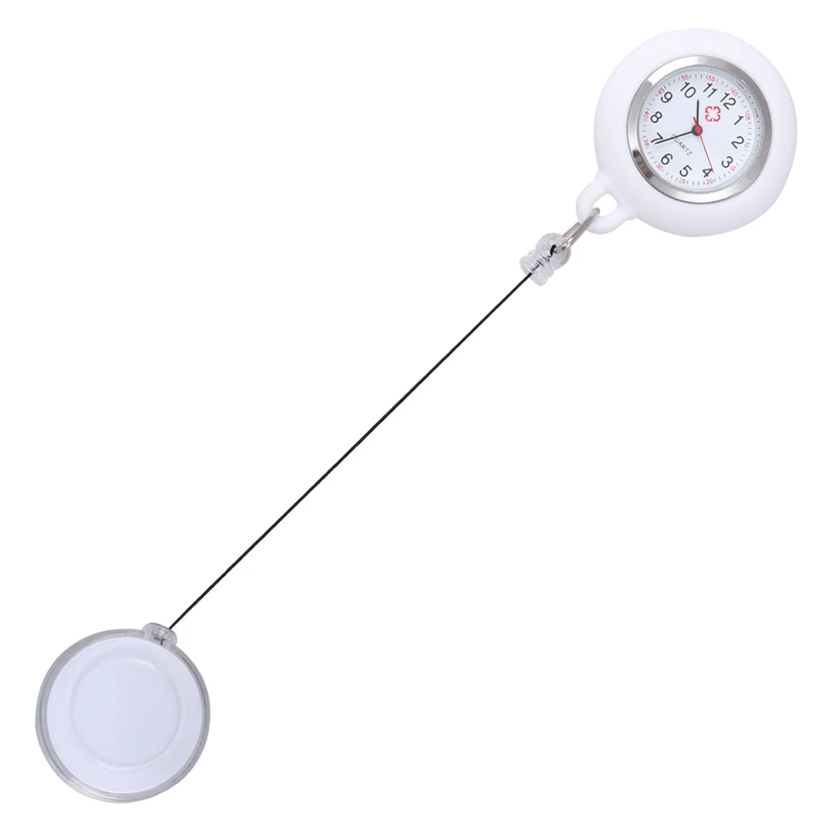 Pocket Watch Digital Badge Reel Clip-on for Student Men's Watches Hanging Nurse Table