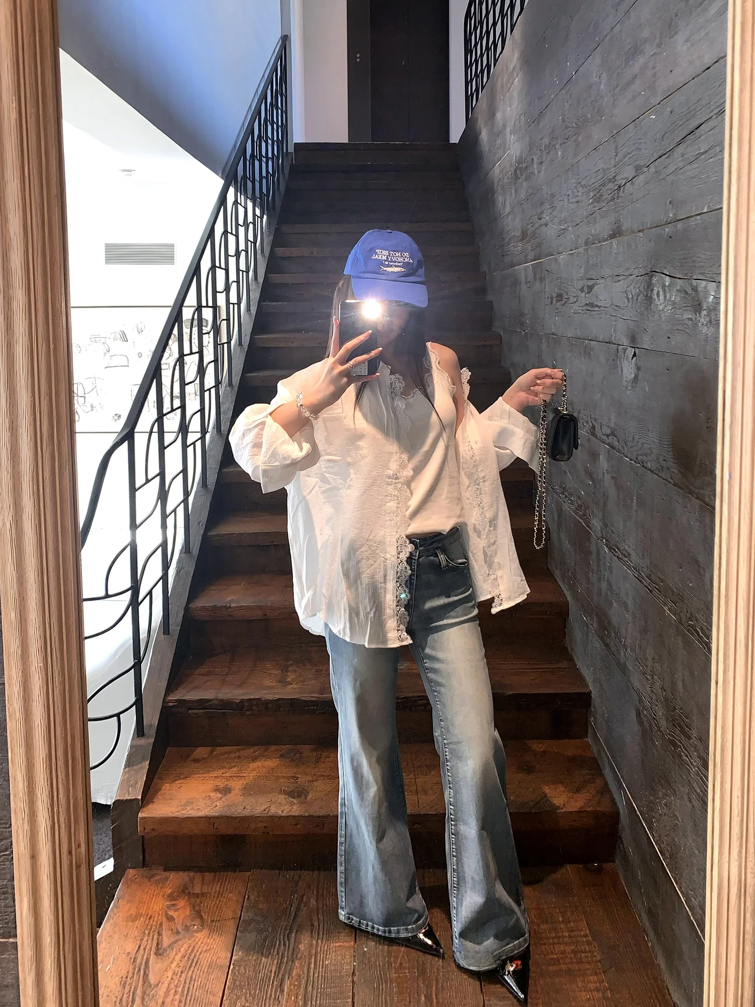 

Женские джинсы с низкой талией, свободного кроя, из денима, весенне-осенние, модные, в корейском стиле, повседневные, длинные брюки, премиум-класса