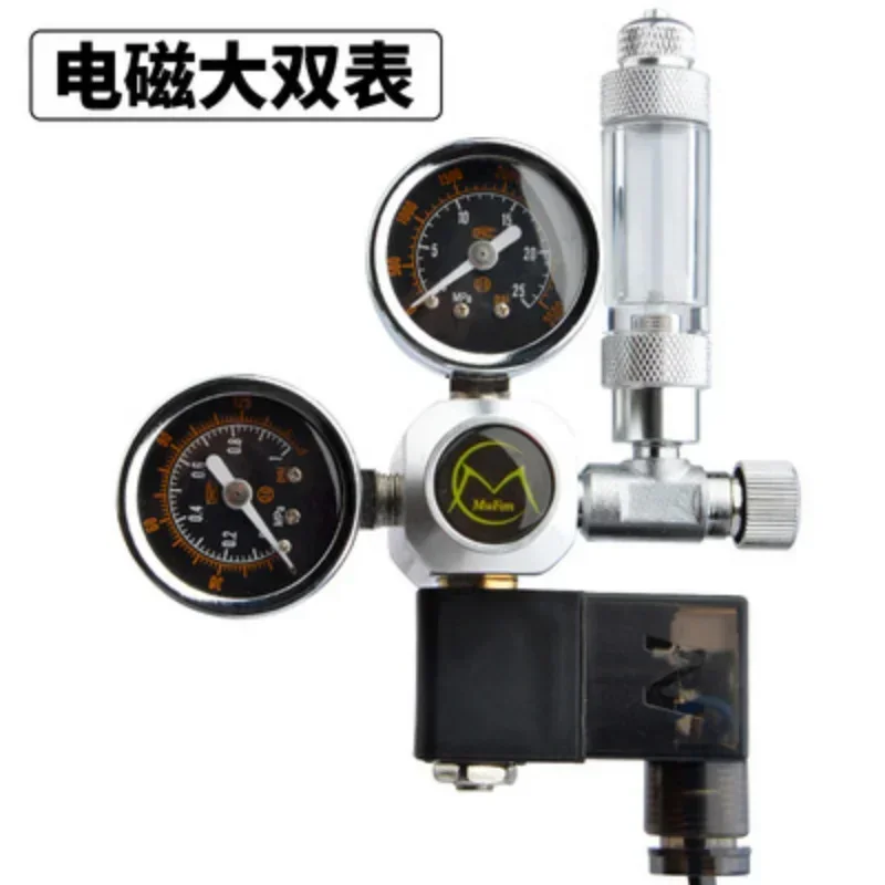 CO2 Decompression Strap Regulated Aquarium Grass Cylinder CO2 Cylinder Solenoid Valve Pressure Reducing Valve Large Double Table