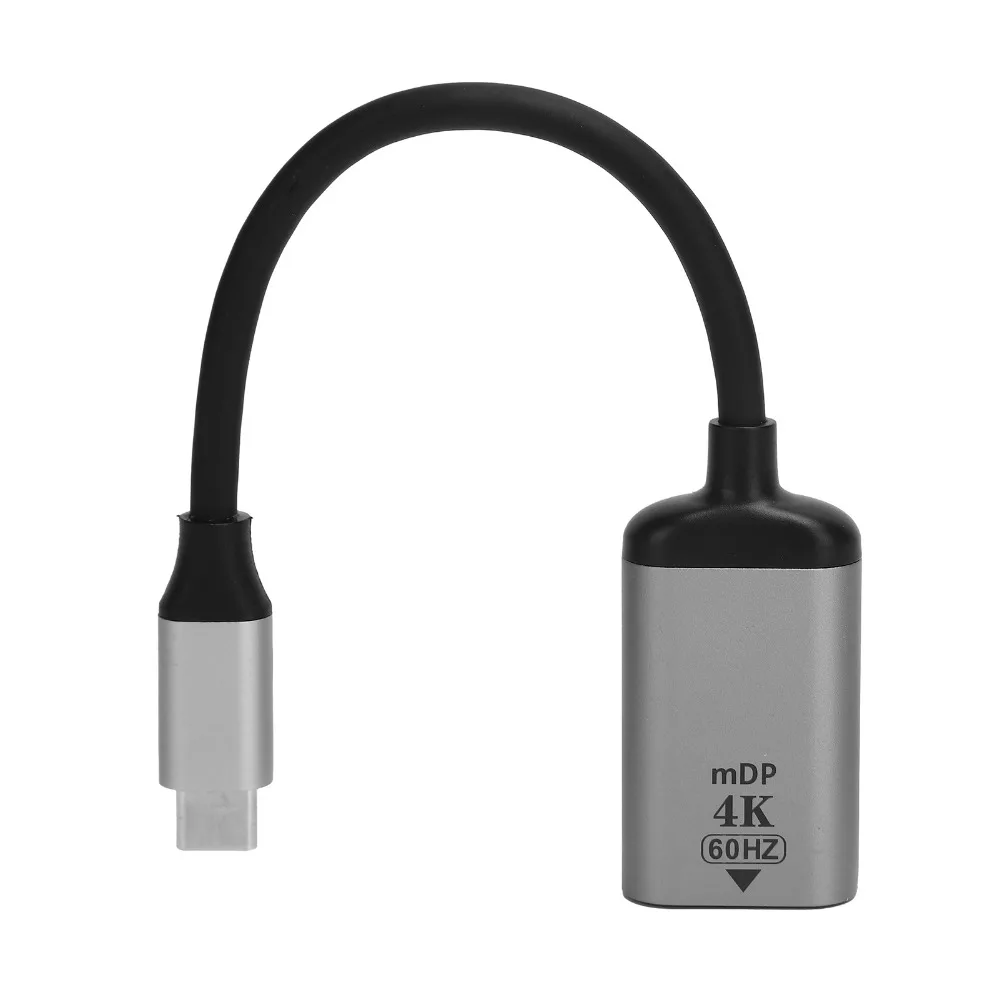 Durable 4K 60Hz TypeC to Mini DP Converter Plug and Play USB-C to Displayport Adapter USBC to Mini DP Adapter Tablets