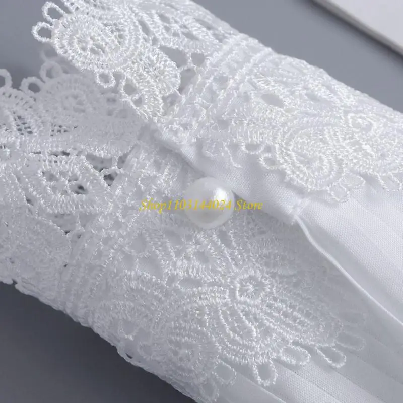 N5ke thêu hoa cổ tay Cuff Còng tay tay áo trang trí cho áo len phụ nữ