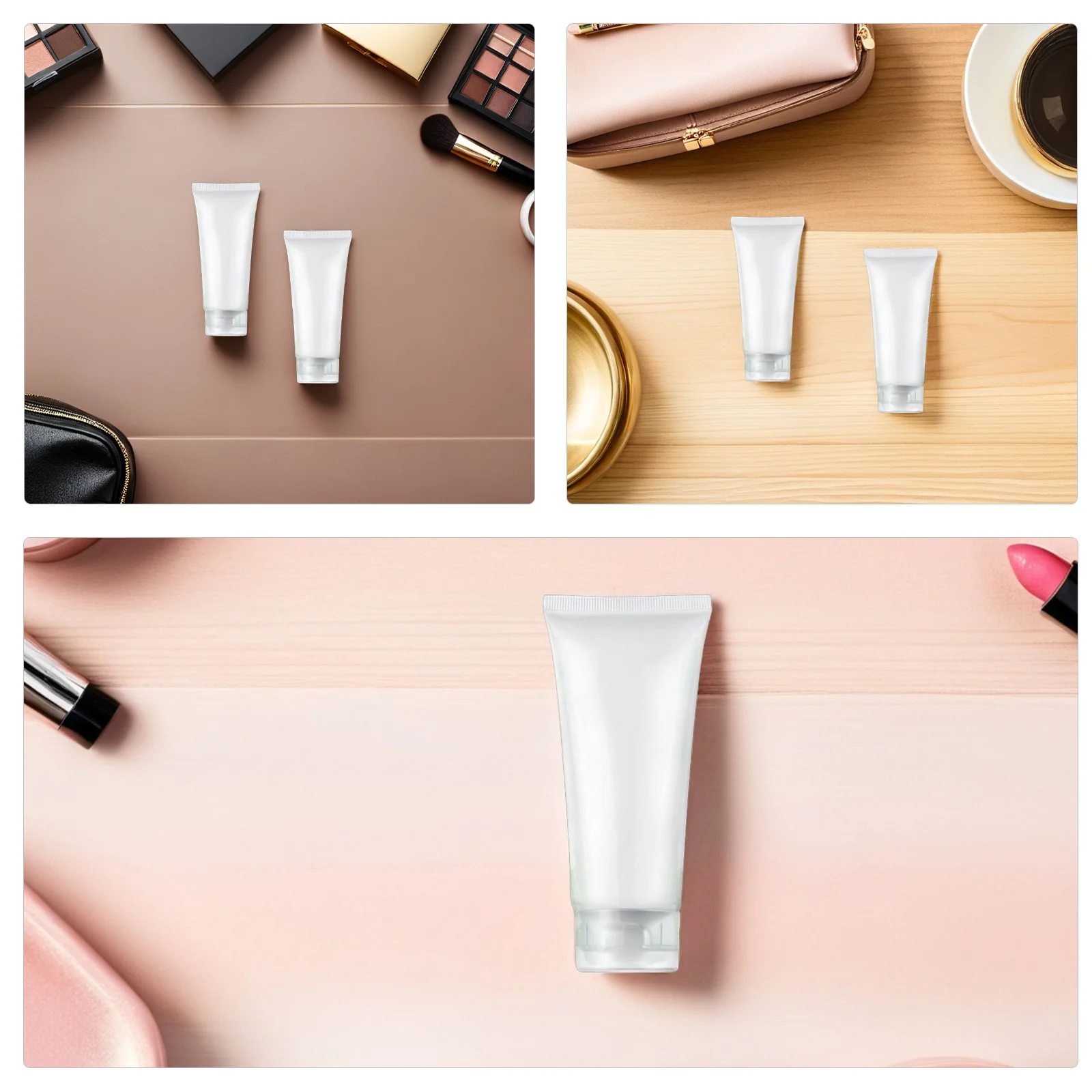 หลอดเปล่าขนาด 20 มล. จำนวน 30 ชิ้น ขวดบีบแบบเติมได้สำหรับใส่เครื่องสำอางเดินทาง ป้องกันการรั่วซึม สำหรับครีม โลชั่น แชมพู