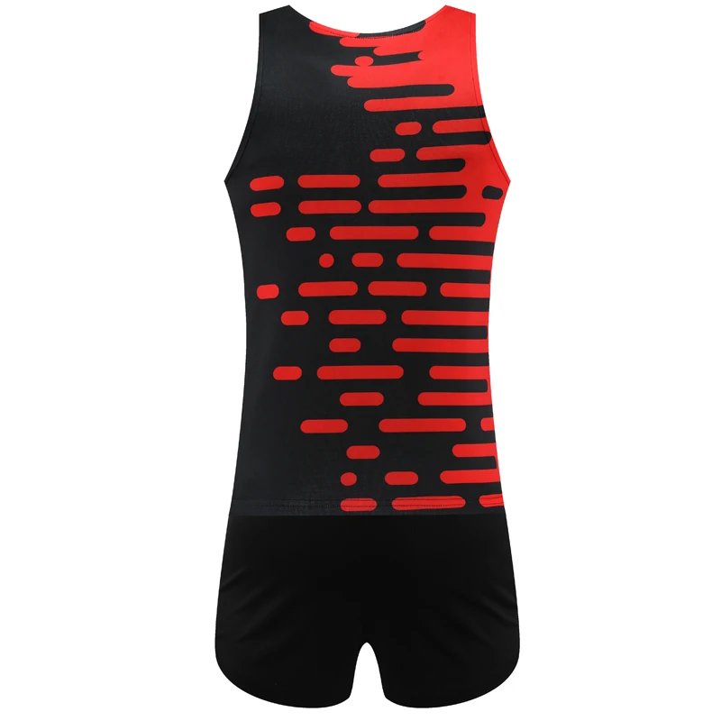 Men Marathon Track And Field Sets Sportswear Tank Top Running Vest Shorts Quick Dry Breathable Tracksuit Sportwear Training Sets